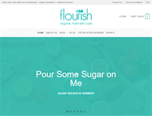 Tablet Screenshot of flourishbodycare.com